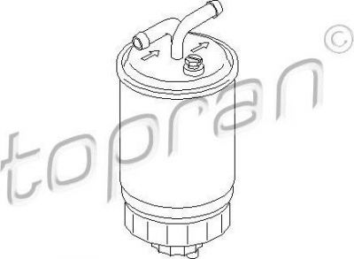 Topran 102 731 топливный фильтр на FORD ESCORT IV (GAF, AWF, ABFT)