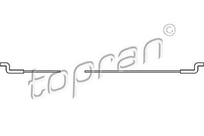 Topran 102 922 трос, регулировка спинки сидения на AUDI 80 (81, 85, B2)