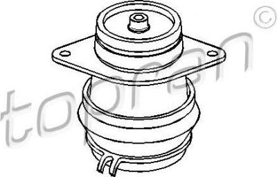 Topran 103 010 подвеска, двигатель на VW GOLF III (1H1)