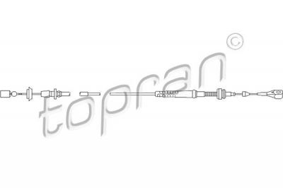 Topran 103 082 тросик газа на MERCEDES-BENZ CLK (C208)