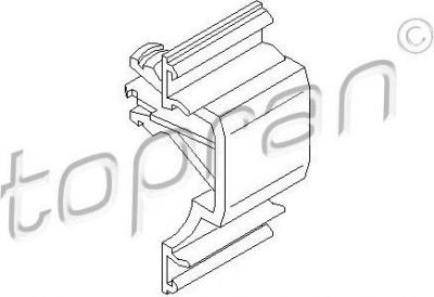 Topran 103 103 зажим, молдинг / защитная накладка на VW GOLF III (1H1)