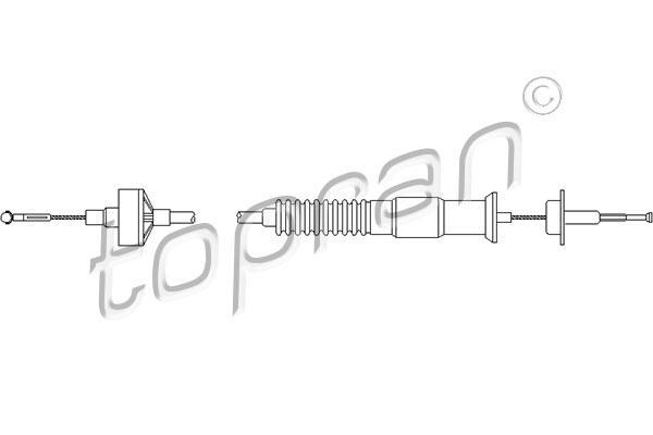 Topran 103 144 трос, управление сцеплением на VW GOLF III (1H1)