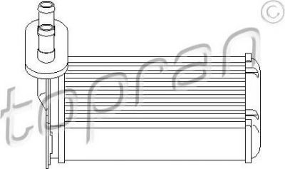 Topran 103 147 теплообменник, отопление салона на VW PASSAT Variant (3A5, 35I)