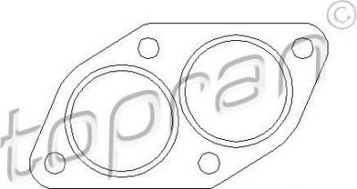 Topran 103 608 прокладка, труба выхлопного газа на AUDI 100 (4A, C4)