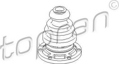 Topran 103 660 пыльник, приводной вал на VW PASSAT (32B)