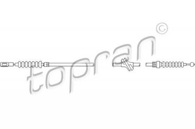 Topran 103 697 трос, стояночная тормозная система на AUDI 100 (44, 44Q, C3)