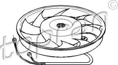 Topran 103 774 вентилятор, охлаждение двигателя на AUDI 100 (4A, C4)