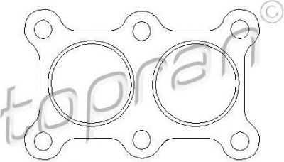 Topran 103 836 прокладка, труба выхлопного газа на VW GOLF IV (1J1)