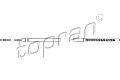 Topran 104 023 трос, стояночная тормозная система на VW POLO Variant (6KV5)