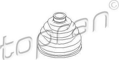 Topran 104 059 пыльник, приводной вал на VW PASSAT Variant (3B6)