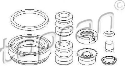 Topran 107 083 ремкомплект, тормозной суппорт на VW GOLF IV (1J1)