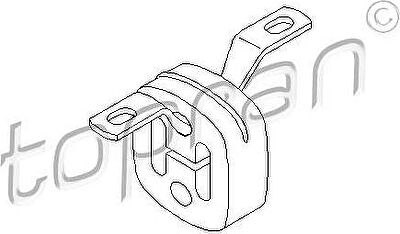 Topran 107 224 кронштейн, глушитель на VW PASSAT Variant (3B6)