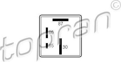 Topran 107 258 реле, система накаливания на VW GOLF IV (1J1)