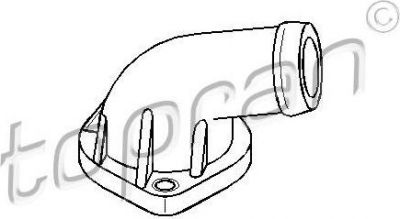 Topran 107 305 фланец охлаждающей жидкости на VW GOLF III (1H1)