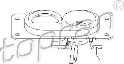 Topran 107 406 замок капота на SEAT TOLEDO I (1L)