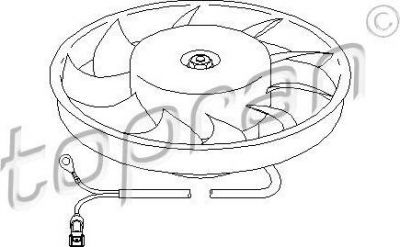 Topran 107 713 вентилятор, охлаждение двигателя на AUDI 80 Avant (8C, B4)