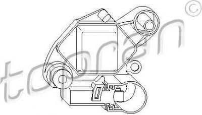 Topran 107 825 регулятор генератора на PEUGEOT PARTNER фургон (5)