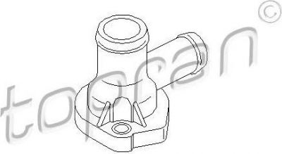 Topran 107 917 фланец охлаждающей жидкости на VW GOLF III (1H1)