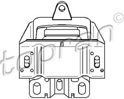 Topran 107 972 подвеска, ступенчатая коробка передач на SKODA OCTAVIA (1U2)