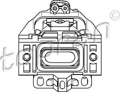 Topran 107 979 подвеска, двигатель на VW BORA универсал (1J6)