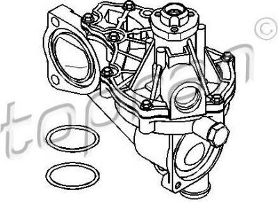 Topran 108 077 водяной насос на VW BORA универсал (1J6)