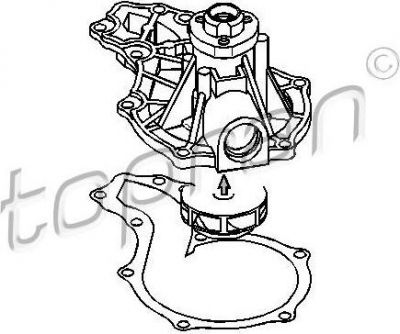 Topran 108 238 водяной насос на AUDI A6 Avant (4B5, C5)