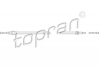 Topran 108 333 трос, стояночная тормозная система на VW BORA (1J2)