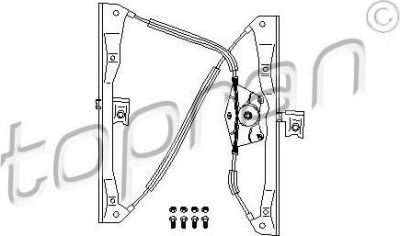 Topran 108 670 подъемное устройство для окон на VW GOLF IV (1J1)