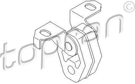 Topran 108 730 кронштейн, глушитель на VW GOLF IV (1J1)