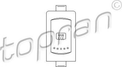 Topran 108 882 выключатель, обогреватель заднего стекла на VW PASSAT Variant (3B6)