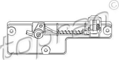 Topran 109 078 замок вещевого ящика на VW GOLF III (1H1)