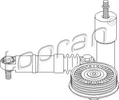 Topran 109 150 натяжитель ремня, клиновой зубча на VW PASSAT Variant (3B6)