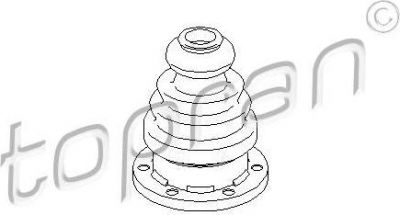 Topran 109 249 пыльник, приводной вал на VW PASSAT Variant (3B6)