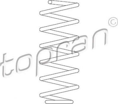 Topran 109 262 пружина ходовой части на VW GOLF III (1H1)