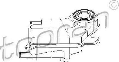 Topran 109 343 компенсационный бак, охлаждающая жидкость на AUDI A6 Avant (4B5, C5)