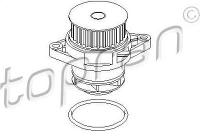 Topran 109 438 водяной насос на VW GOLF IV (1J1)