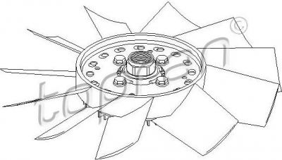 Topran 109 604 сцепление, вентилятор радиатора на VW LT 28-46 II фургон (2DA, 2DD, 2DH)