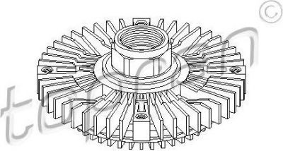 Topran 109 605 сцепление, вентилятор радиатора на AUDI A6 (4A, C4)