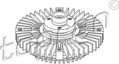Topran 109 607 сцепление, вентилятор радиатора на SKODA SUPERB (3U4)