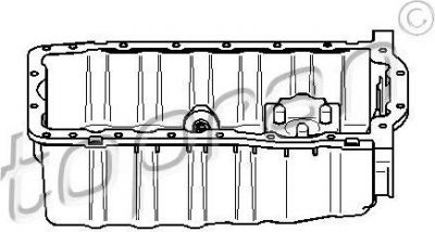 Topran 109 615 масляный поддон на VW GOLF IV (1J1)