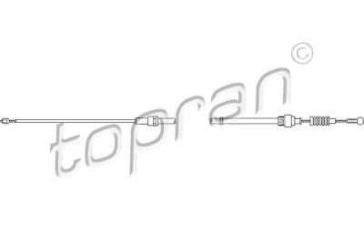 Topran 109 815 трос, стояночная тормозная система на VW BORA (1J2)