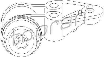 Topran 109 872 втулка, балка моста на VW PASSAT Variant (3B6)
