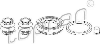 Topran 109 965 ремкомплект, тормозной суппорт на VW LUPO (6X1, 6E1)