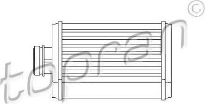 Topran 109 979 теплообменник, отопление салона на VW POLO (9N_)