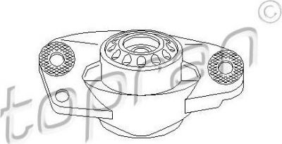 Topran 110 154 опора стойки амортизатора на VW JETTA III (1K2)