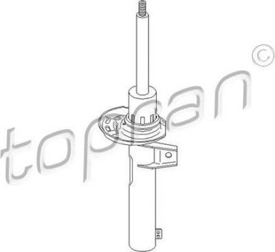 Topran 110 160 амортизатор на AUDI A3 (8P1)