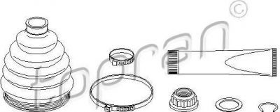 Topran 110 242 комплект пылника, приводной вал на VW LUPO (6X1, 6E1)