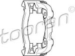 Topran 110 290 кронштейн, корпус скобы тормоза на VW GOLF III (1H1)
