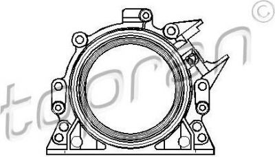 Topran 110 330 уплотняющее кольцо, коленчатый вал на VW GOLF IV (1J1)