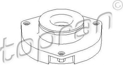 Topran 110 391 опора стойки амортизатора на SKODA ROOMSTER Praktik (5J)